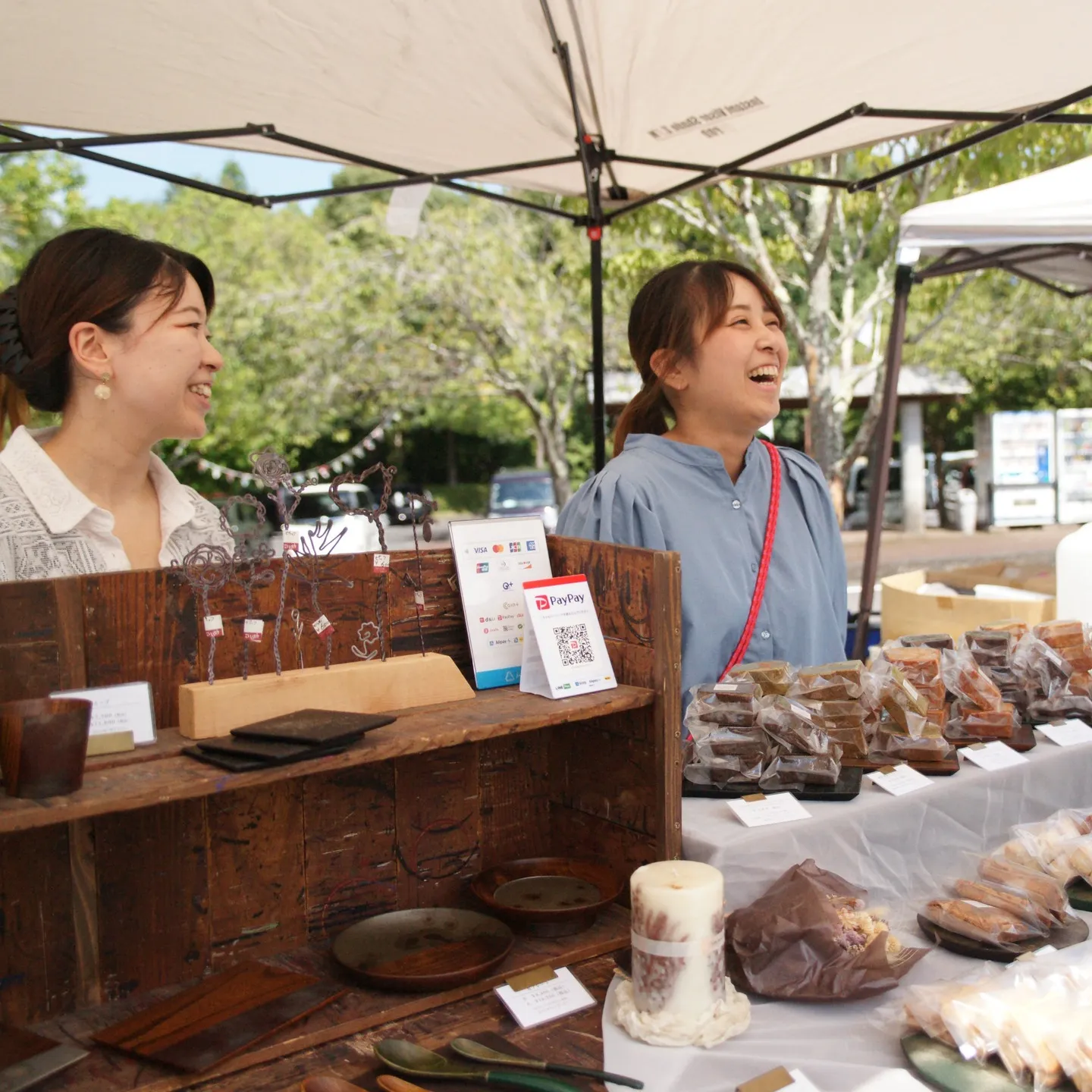 本日は、大子広域公園で丘の上マルシェに行ってみました。