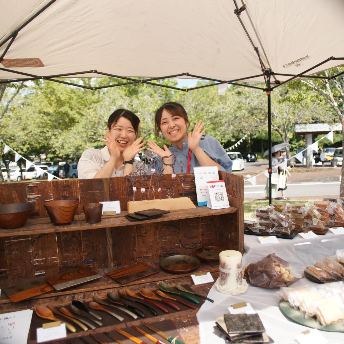 本日は、大子広域公園で丘の上マルシェに行ってみました。