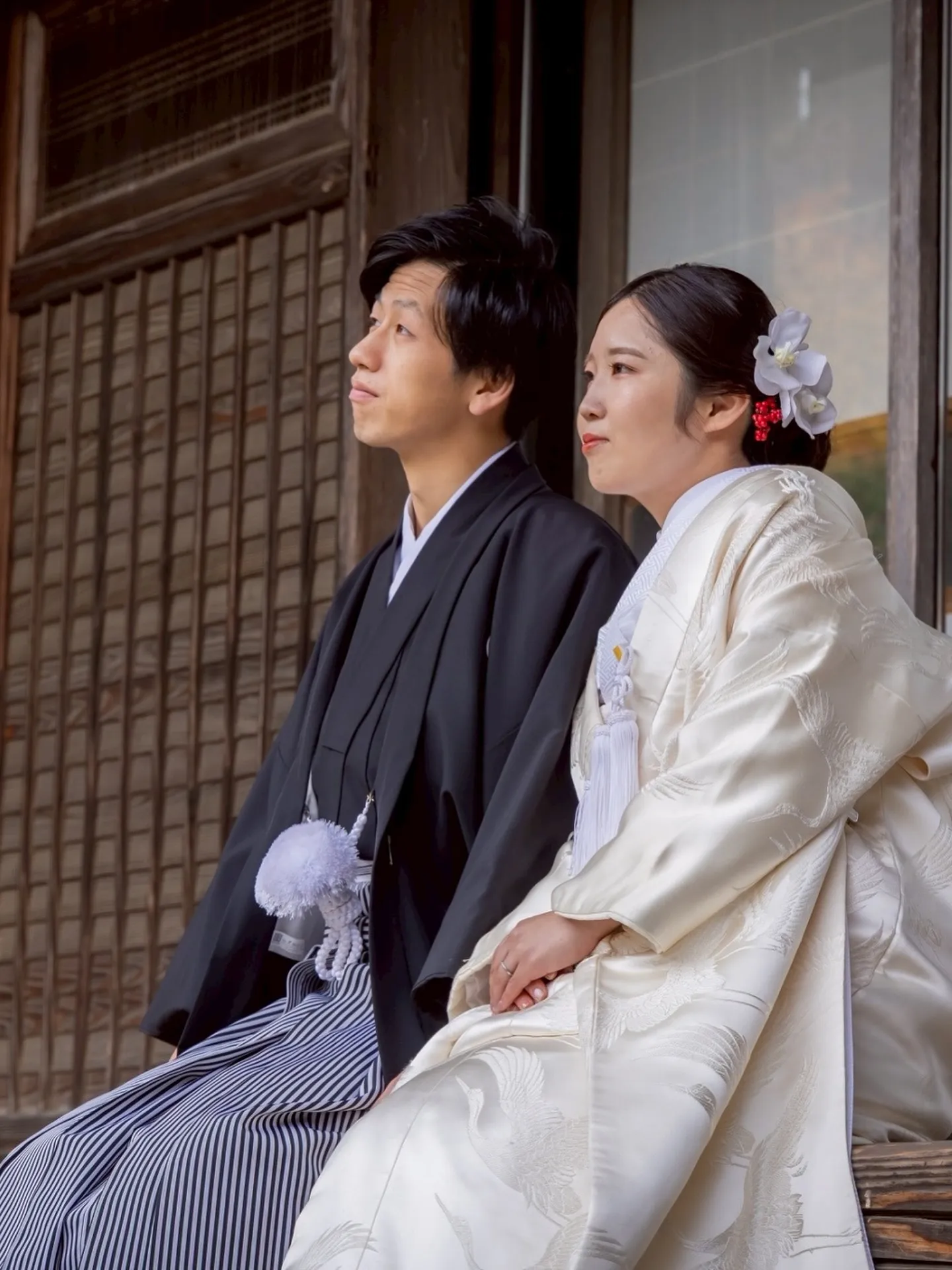 【大子町のりんご園でウェディングフォト】