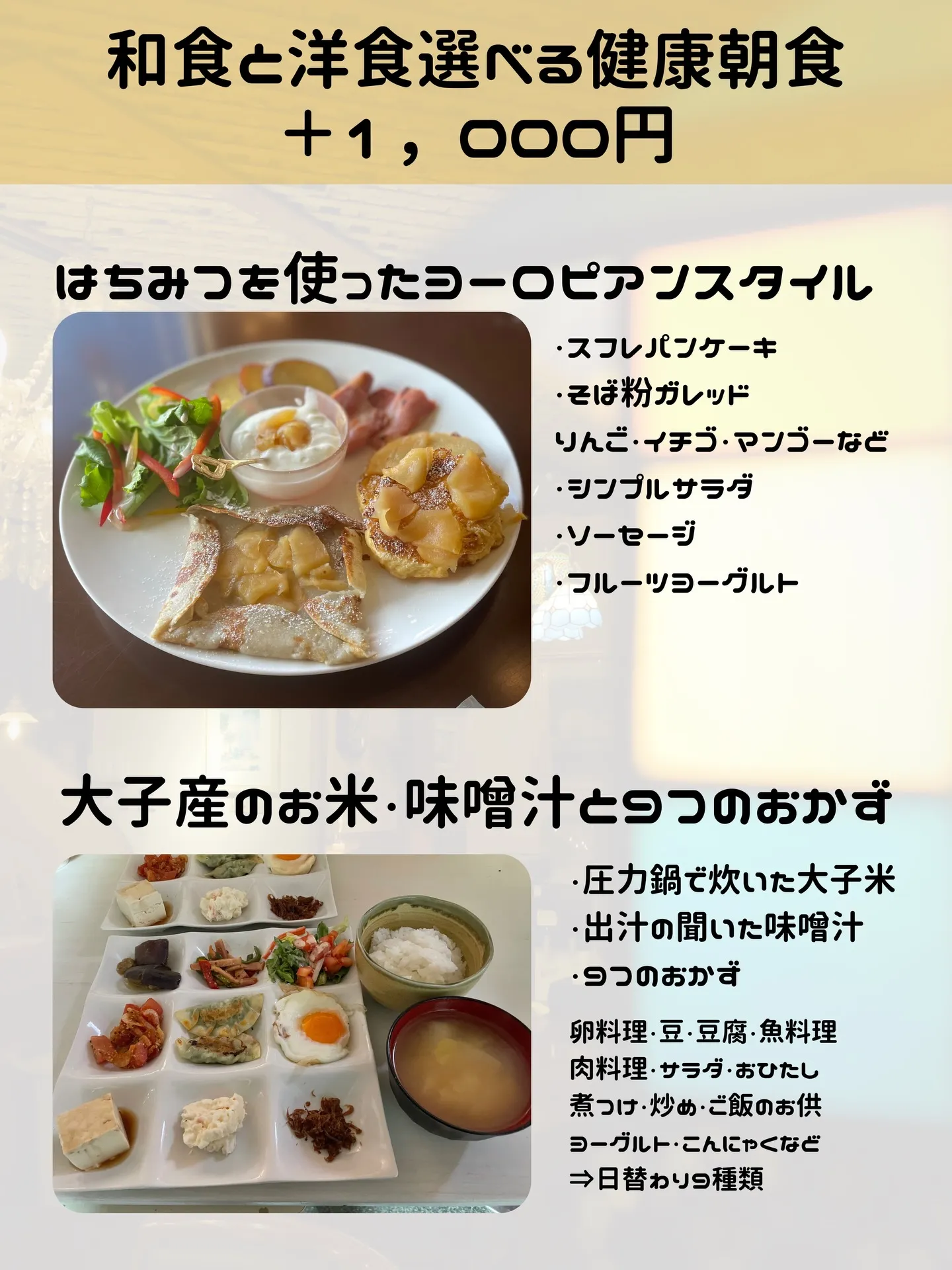 ここを見れば、まちやどでご提供している食事の基本がわかる!