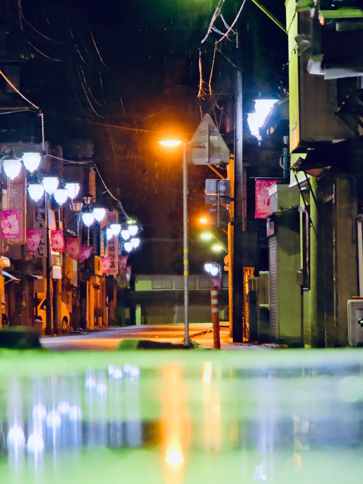 夜11時　ある雨の日の大子町