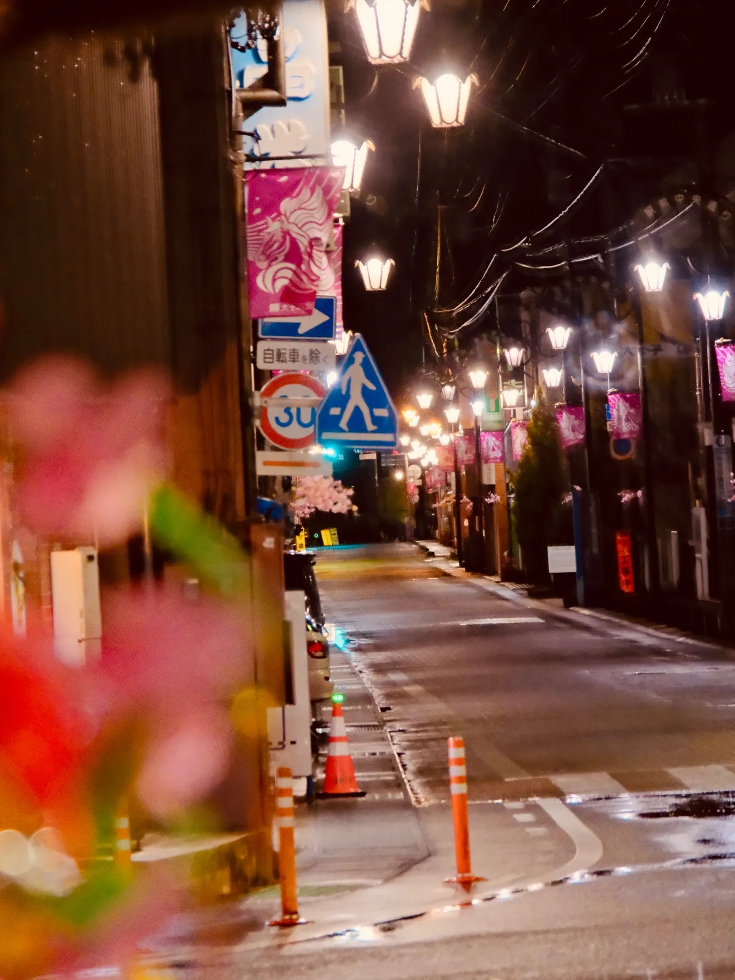 夜11時　ある雨の日の大子町
