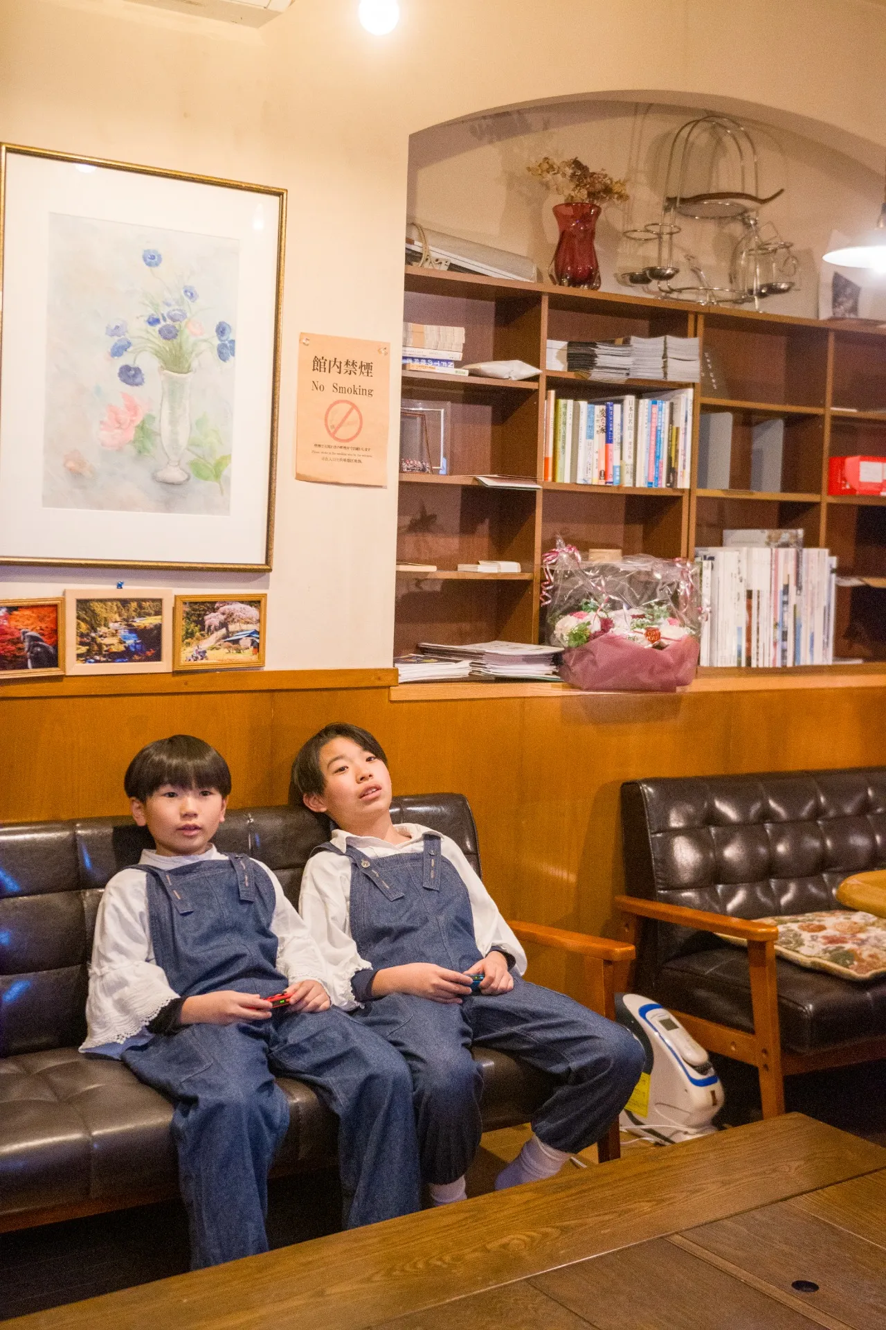 ラウンジでゲーム大会