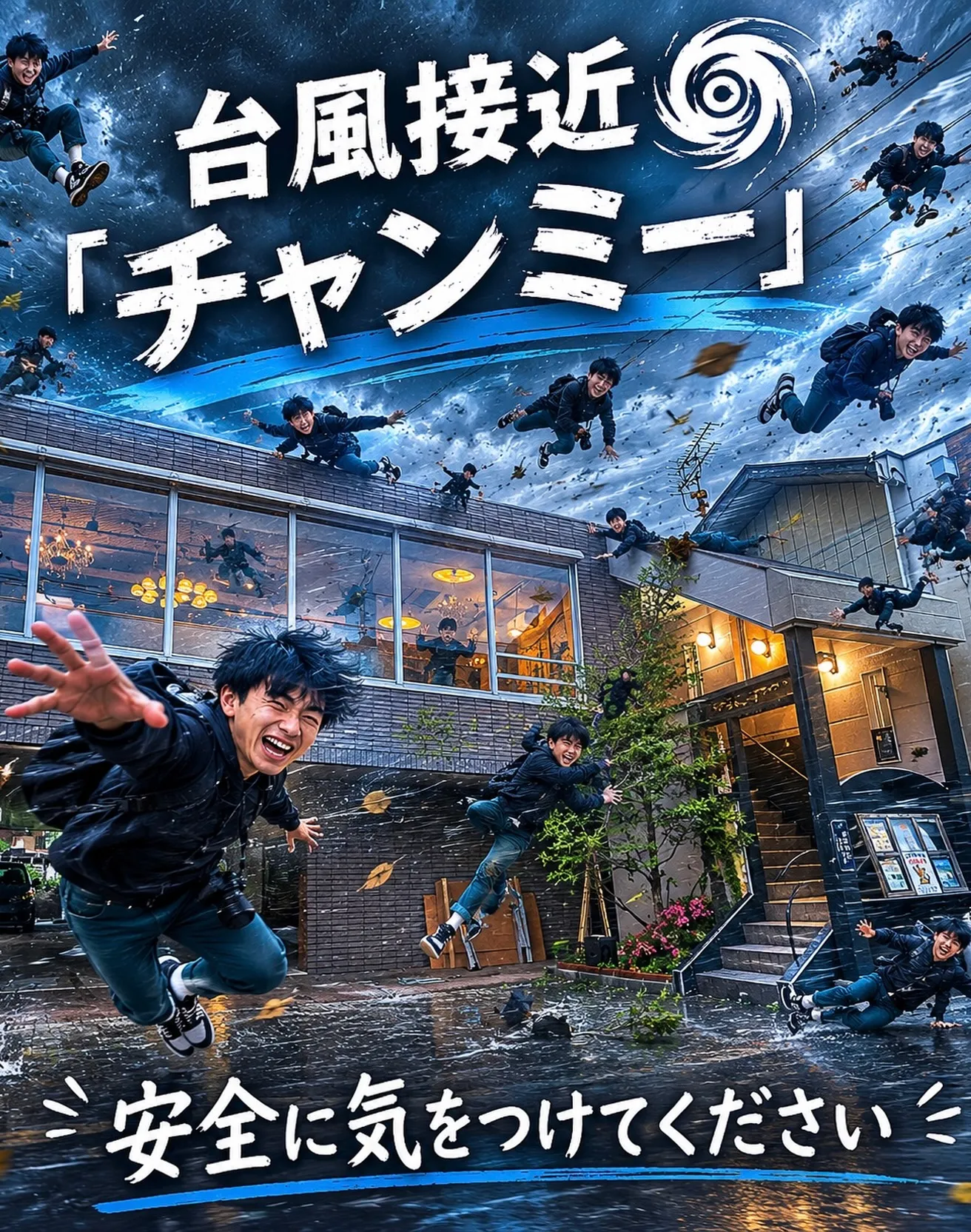 今夜に向け台風が接近中。
