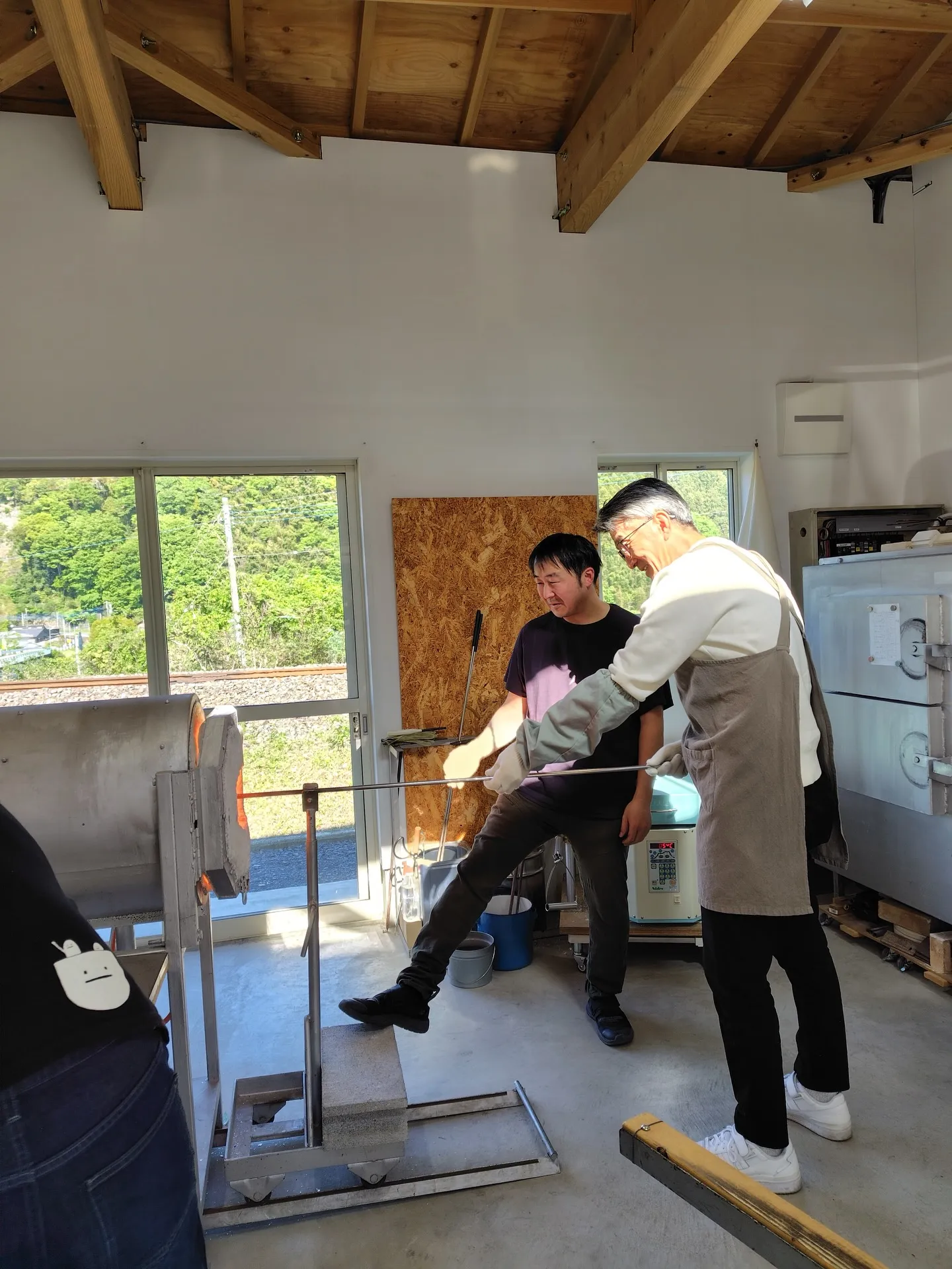 ホシノガラスさんでガラス作り体験