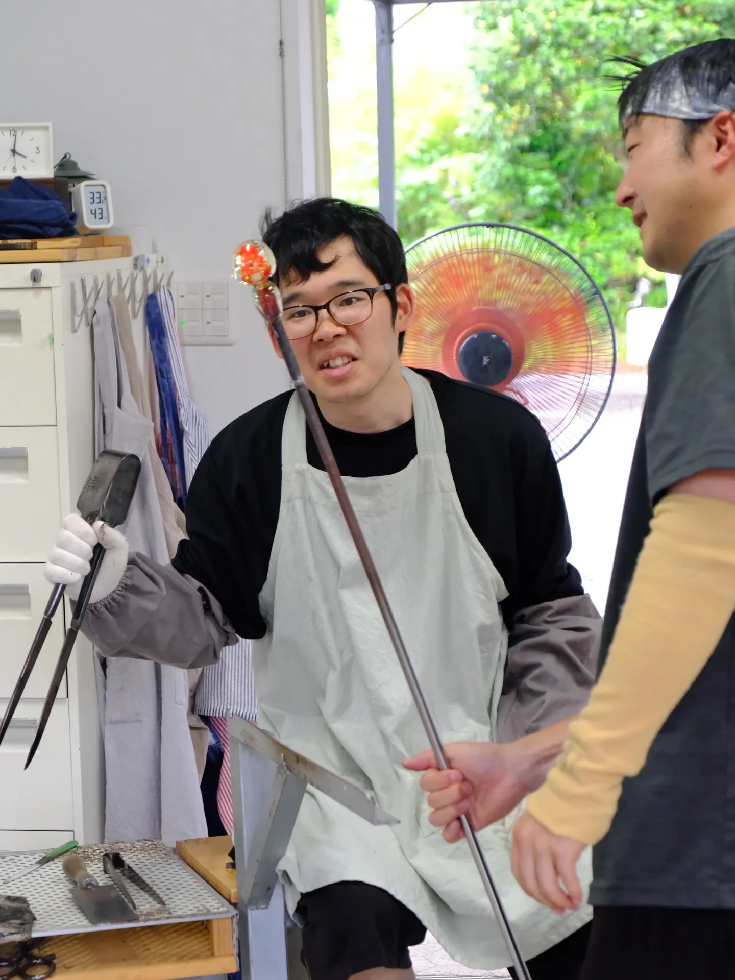 ホシノガラスさんでガラス作り体験